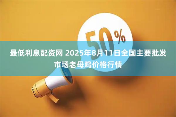 最低利息配资网 2025年8月11日全国主要批发市场老母鸡价格行情